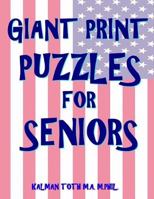 Book cover for Giant Print Puzzles for Seniors