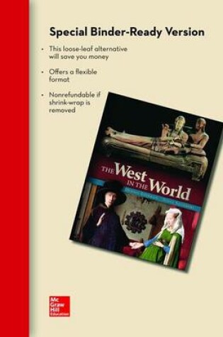 Cover of Loose Leaf Edition of the West in the World Volume 2 with Connect Access Card