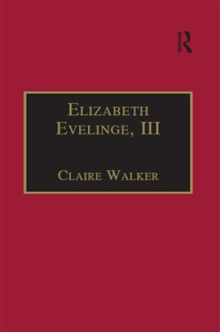 Cover of Elizabeth Evelinge, III