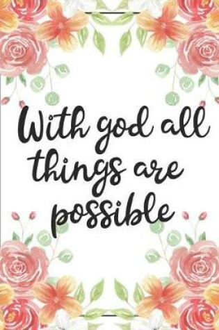 Cover of With God All Things Are Possible