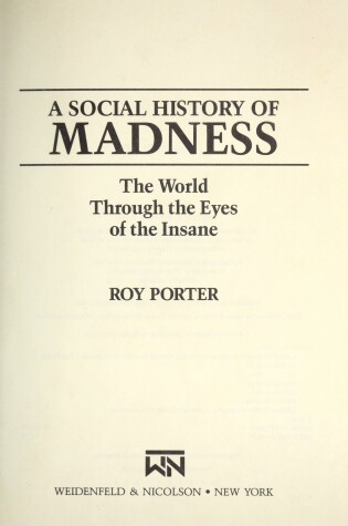 Cover of Social History of Madness