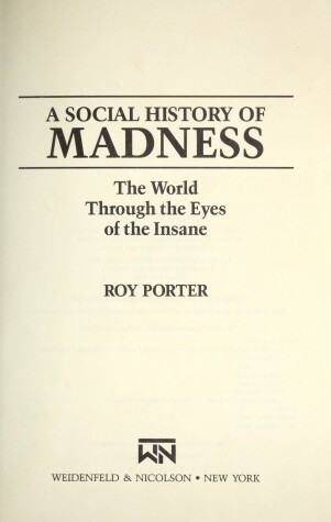 Book cover for Social History of Madness