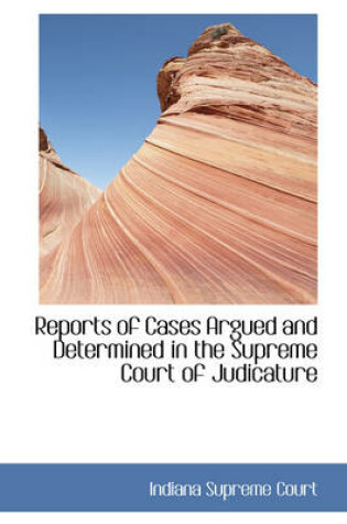 Cover of Reports of Cases Argued and Determined in the Supreme Court of Judicature