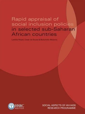 Book cover for Rapid Appraisal of Social Inclusion Policies in Selected Sub-Saharan African Countries