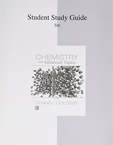 Book cover for Student Study Guide for Chang Chemistry with Advanced Topics