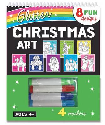 Book cover for Glitter Christmas Art