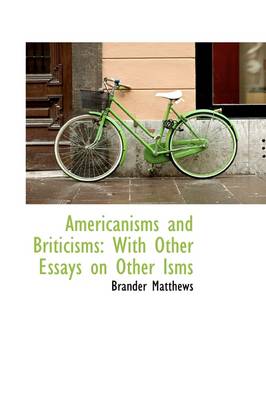 Book cover for Americanisms and Briticisms