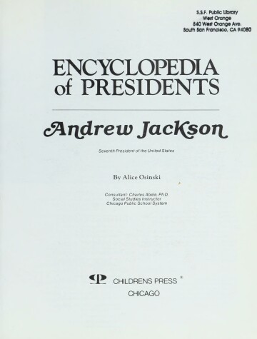 Cover of Andrew Jackson