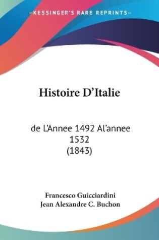 Cover of Histoire D'Italie