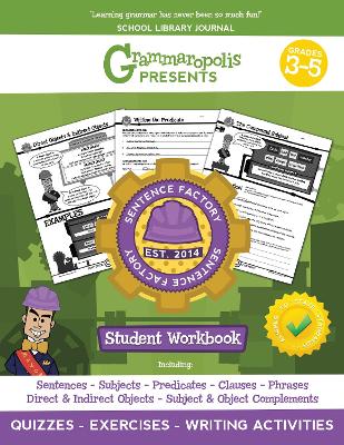 Book cover for The Parts of the Sentence Workbook, Grades 3-5