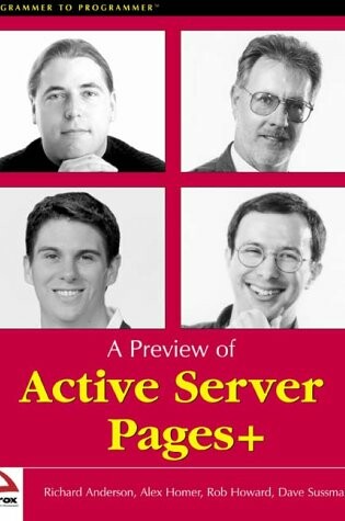 Cover of A Preview of Active Server Pages+