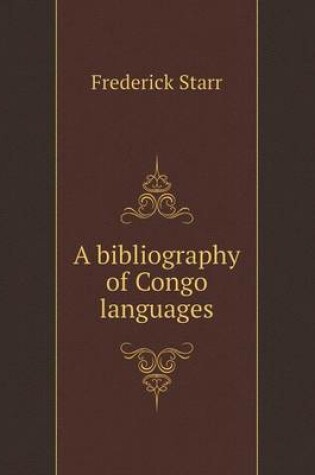 Cover of A bibliography of Congo languages