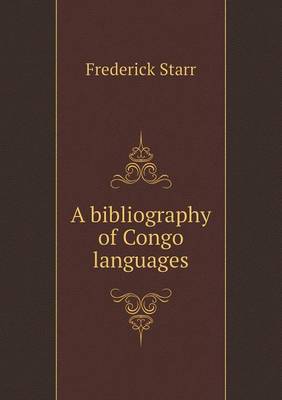 Book cover for A bibliography of Congo languages