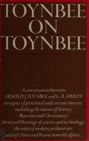 Book cover for Toynbee on Toynbee