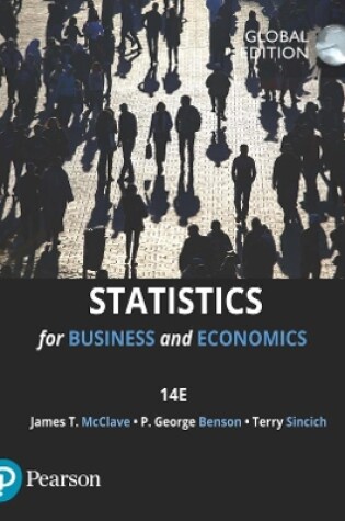 Cover of MyLab Statistics with Pearson eText for Statistics for Business & Economics, Global Edition