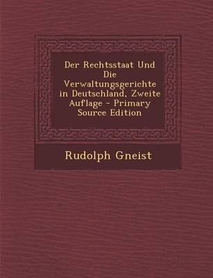 Book cover for Rechtsstaat Und Die Verwaltungsgerichte in Deutschland, Zweite Auflage