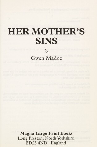 Cover of Her Mother's Sins