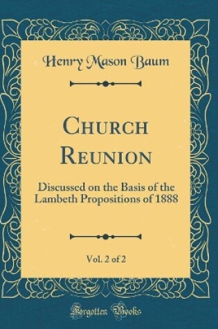 Cover of Church Reunion, Vol. 2 of 2