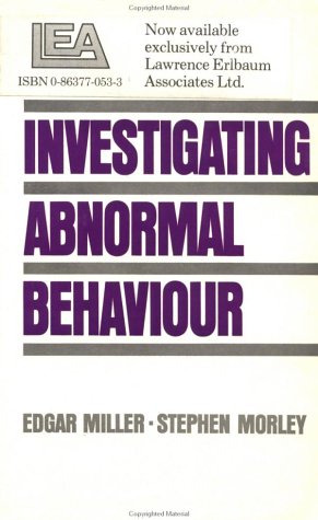 Book cover for Investigating Abnormal Behaviour