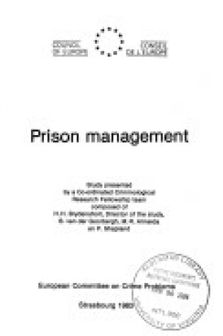 Cover of Prison Management