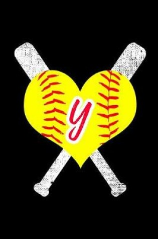 Cover of Y Monogram Initial Softball Journal