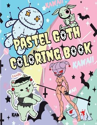 Book cover for Pastel goth coloring book