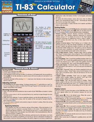 Book cover for TI-83 Plus Calculator