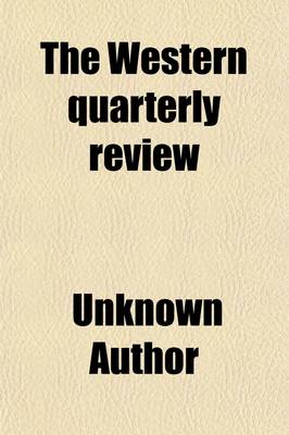 Book cover for The Western Quarterly Review