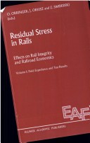 Book cover for Residual Stress in Rails : Effects on R