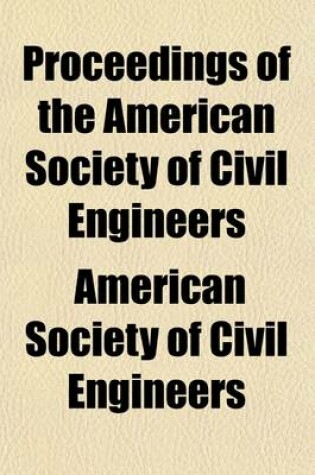 Cover of Proceedings of the American Society of Civil Engineers (Volume 41)