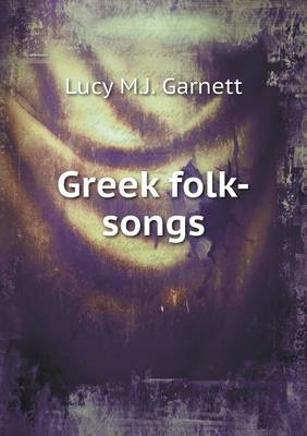 Book cover for Greek folk-songs