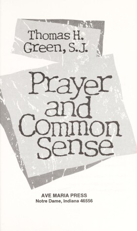 Book cover for Prayer and Common Sense