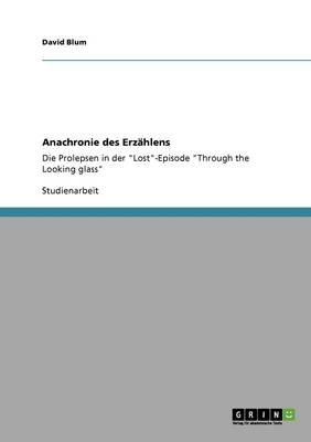Book cover for Anachronie Des Erzahlens