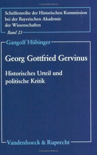 Book cover for Georg Gottfried Gervinus