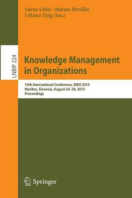 Book cover for Knowledge Management in Organizations