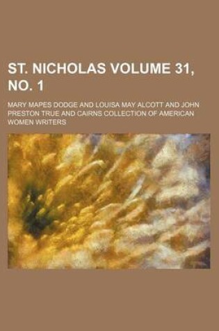 Cover of St. Nicholas Volume 31, No. 1