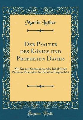 Book cover for Der Psalter Des Königs Und Propheten Davids