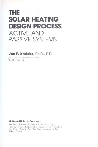 Cover of Solar Heating Design Process