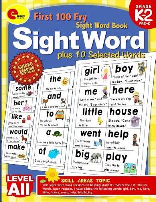 Book cover for First 100 Fry Sight Words Plus 10 Selected Words