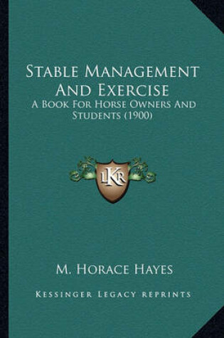 Cover of Stable Management and Exercise Stable Management and Exercise