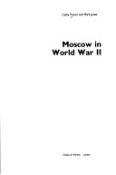 Book cover for Moscow in World War II