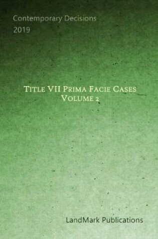 Cover of Title VII Prima Facie Cases