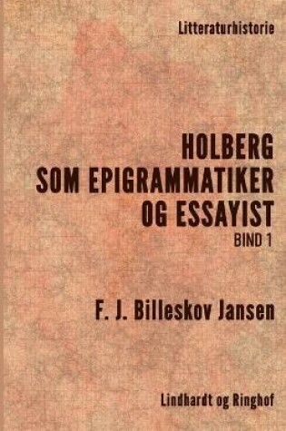 Cover of Holberg som Epigrammatiker og Essayist 2