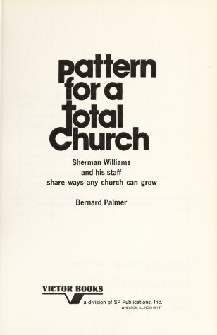 Book cover for Pattern for a Total Church