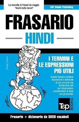 Book cover for Frasario Italiano-Hindi e vocabolario tematico da 3000 vocaboli