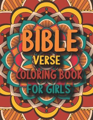 Book cover for Bible Verses Coloring Book For Girls