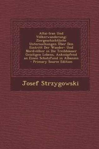 Cover of Altai-Iran Und Volkerwanderung