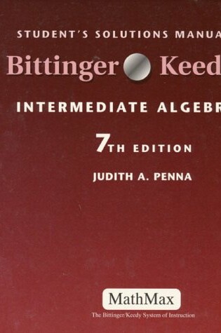 Cover of Intermediate Algebra Student's Solutions Manual