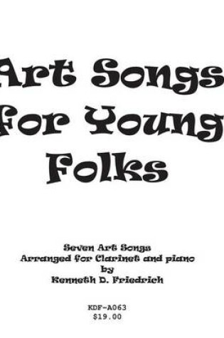 Cover of Art Songs for Young Folks - clarinet and piano