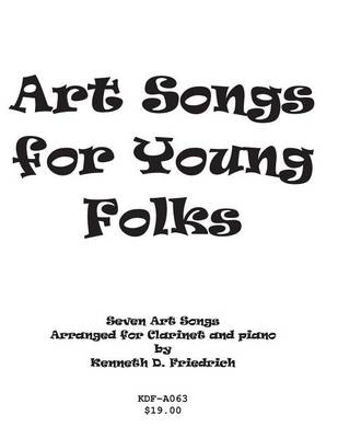 Book cover for Art Songs for Young Folks - clarinet and piano